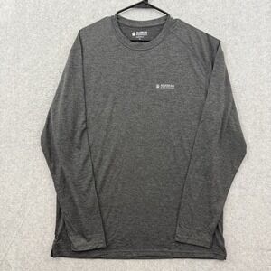 Alaskan Hardgear Shirt Men M Gray Long Sleeve Ribbed Crew Neck Standard Fit